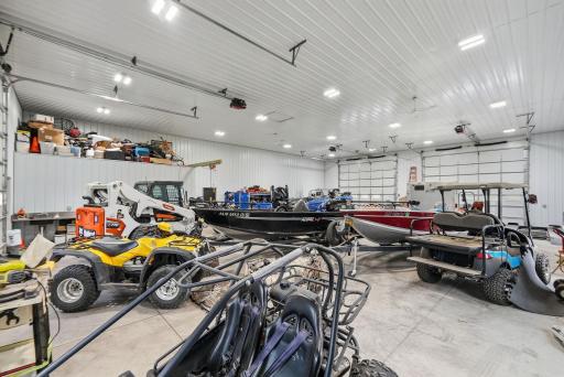 HUGE, attached garage plus the detached 60 x 100 outbuilding -- lots of room for all the equipment and gear!
