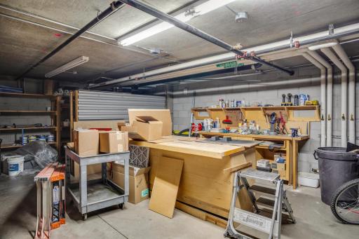 Residents have access to the shared workshop area.