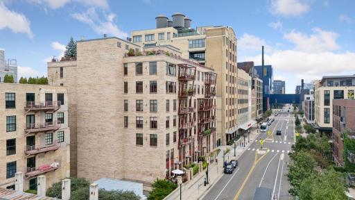 Built in 2000 and designed by renowned architect Paul Madsen, the building received the AIA Honor Award and the Minneapolis Heritage Preservation Award in 2003 for combining modern urban design with the areaâs historic architecture.