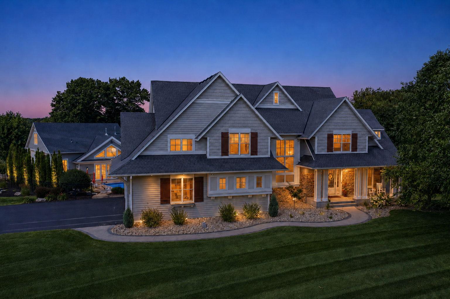 Twilight Aerial Curb View | 15471 Dogwood St NW