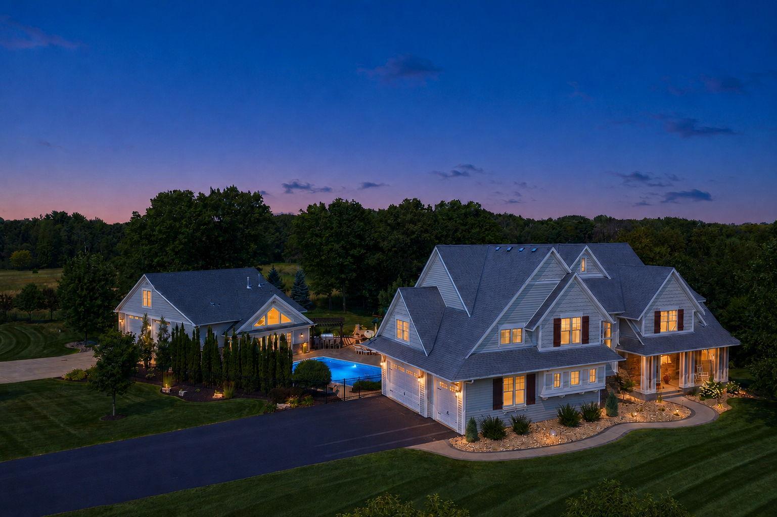 Twilight Aerial Curb View | 15471 Dogwood St NW