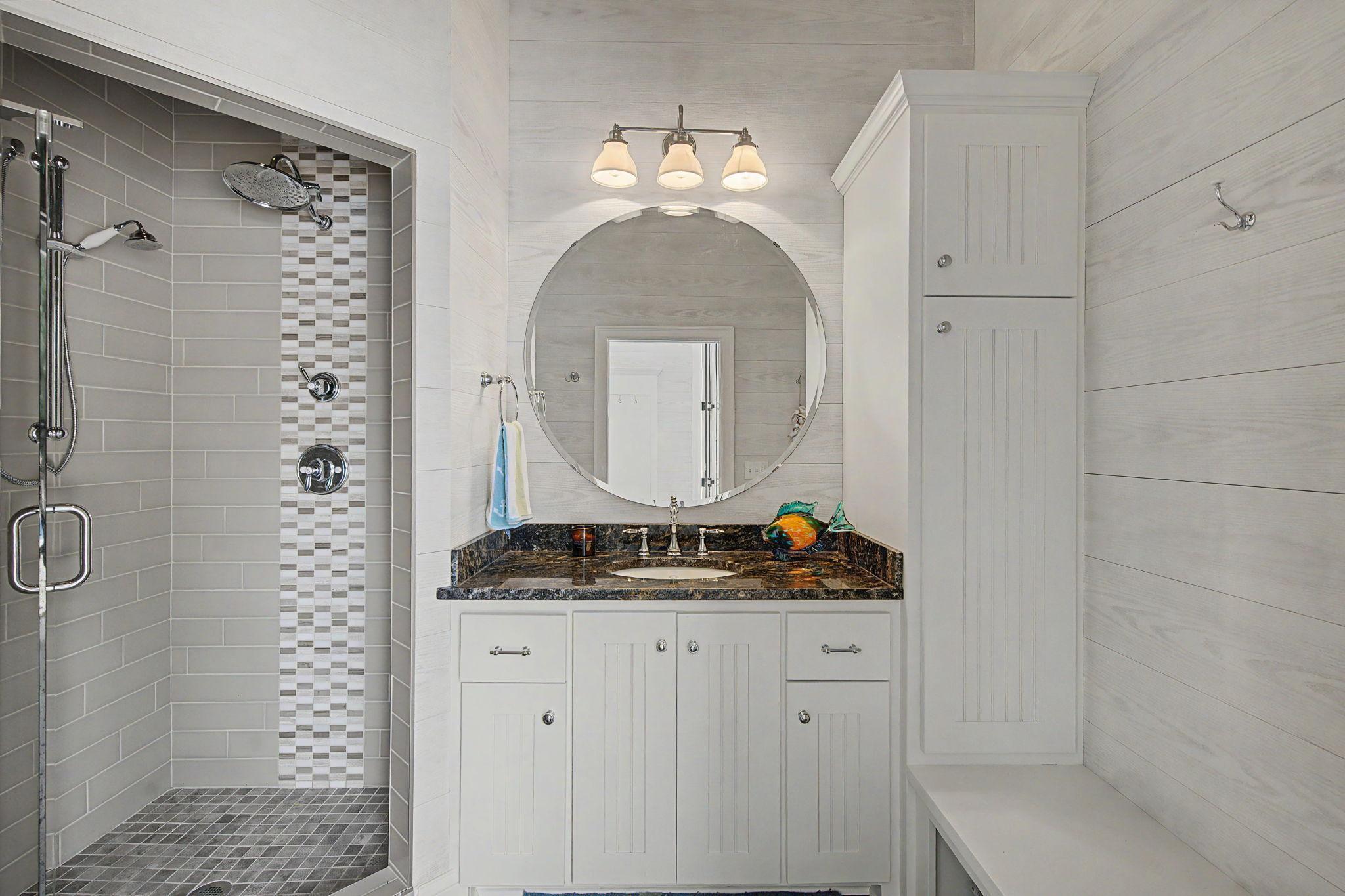 Pool House Bathroom | 15471 Dogwood St NW