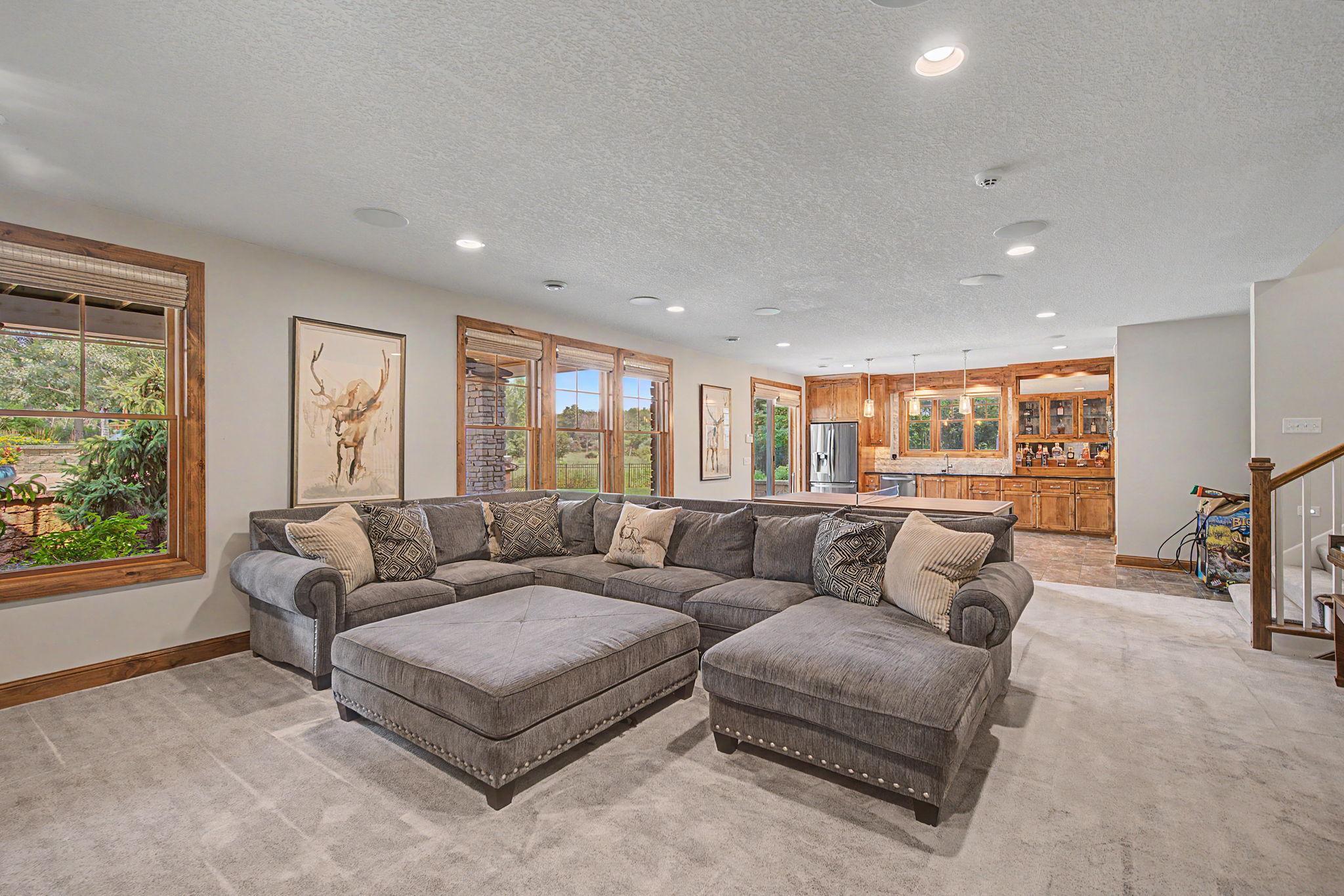 Lower Level Family Room | 15471 Dogwood St NW