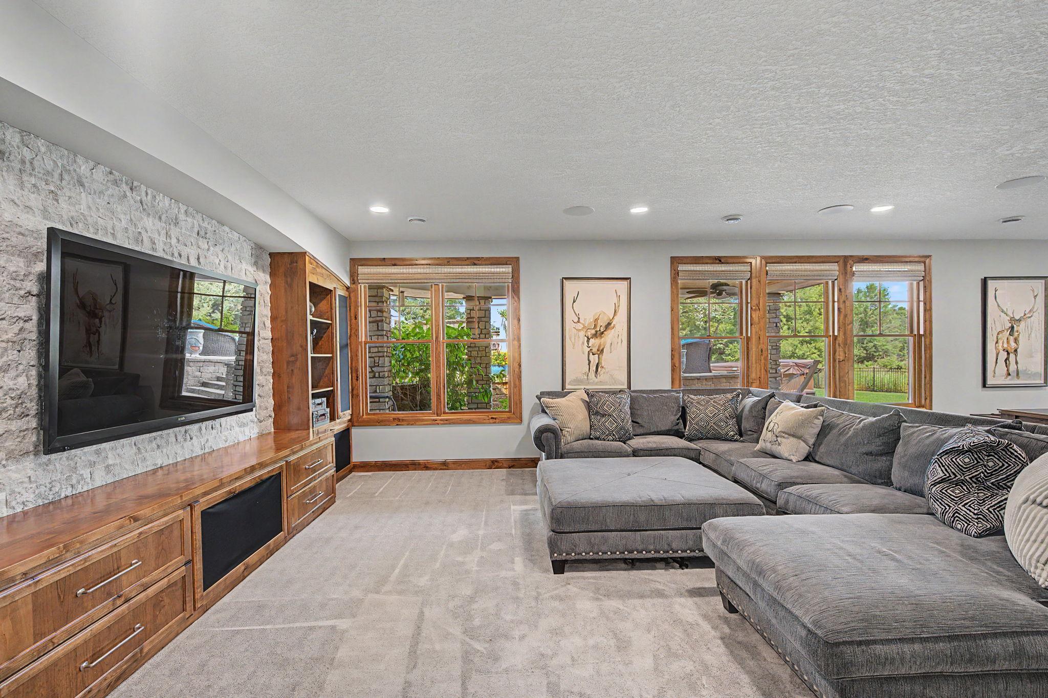 Lower Level Family Room | 15471 Dogwood St NW