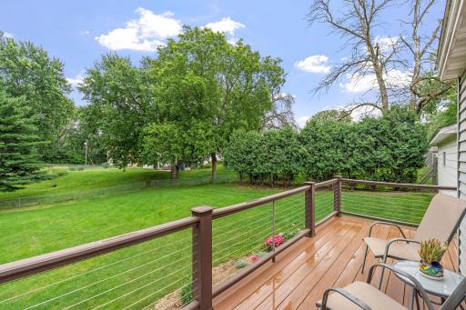 Deck right off to the kitchen to overlook your near 1/2 acre lot