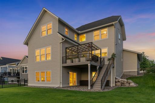 You'll love having a walkout lower level and deck with stairs!