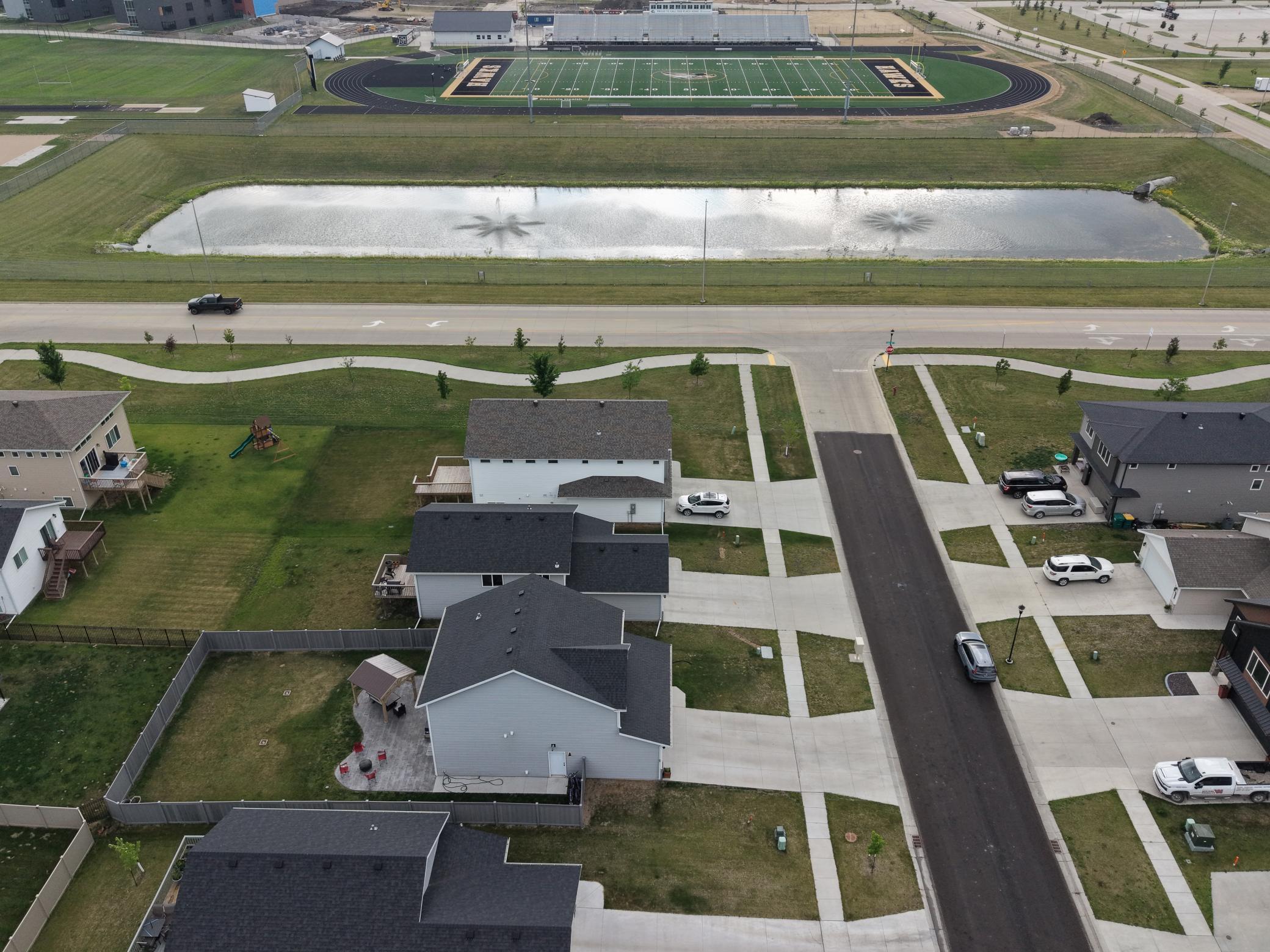 Drone view w/ High School