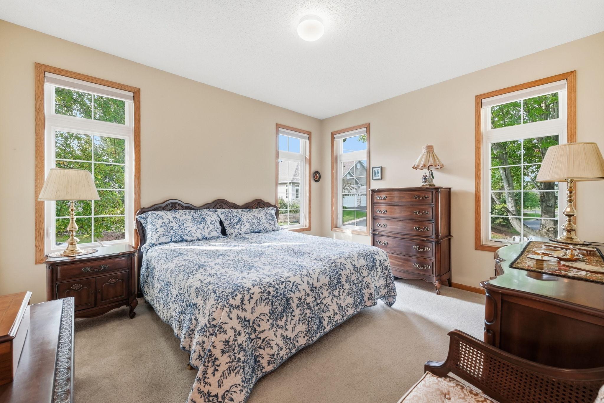 Beautifully Lit & Spacious Primary Bedroom