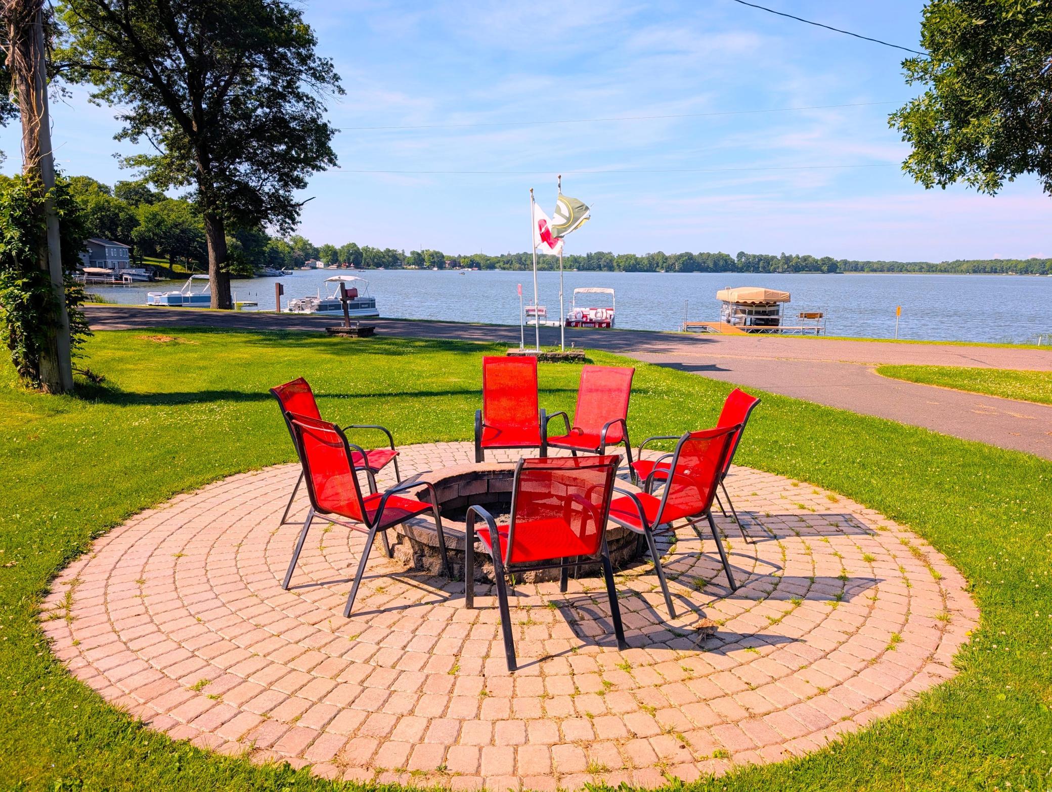 Your Firepit over looking Lake Magnor.