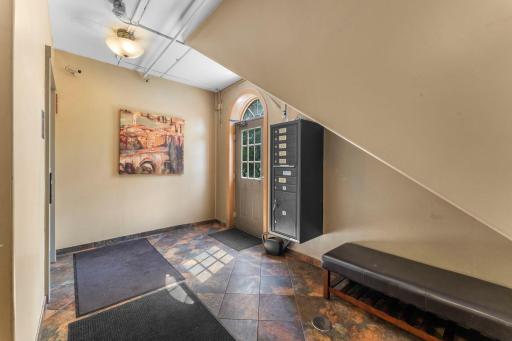 Building front foyer