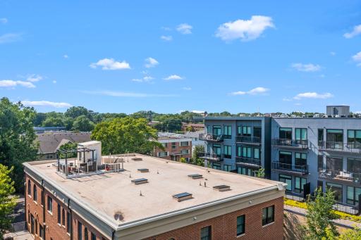 Private rooftop deck
