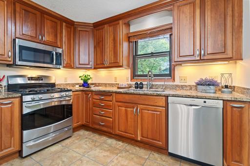 Updated Kitchen with Granite Counter Tops