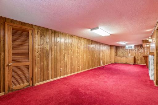 Huge rec room in lower level is a great space for hang outs