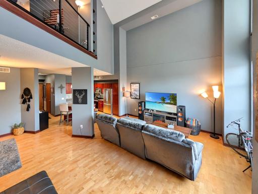 Vaulted ceilings keep the atmosphere light and open!