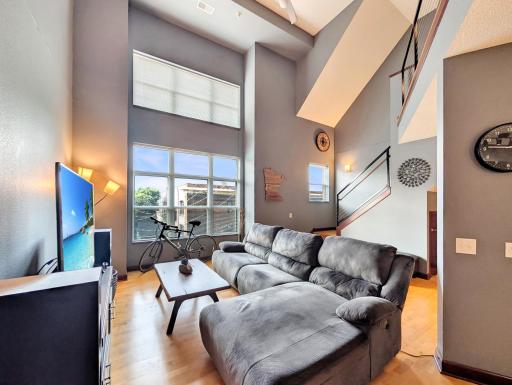 Large windows frame a classic Minneapolis view!