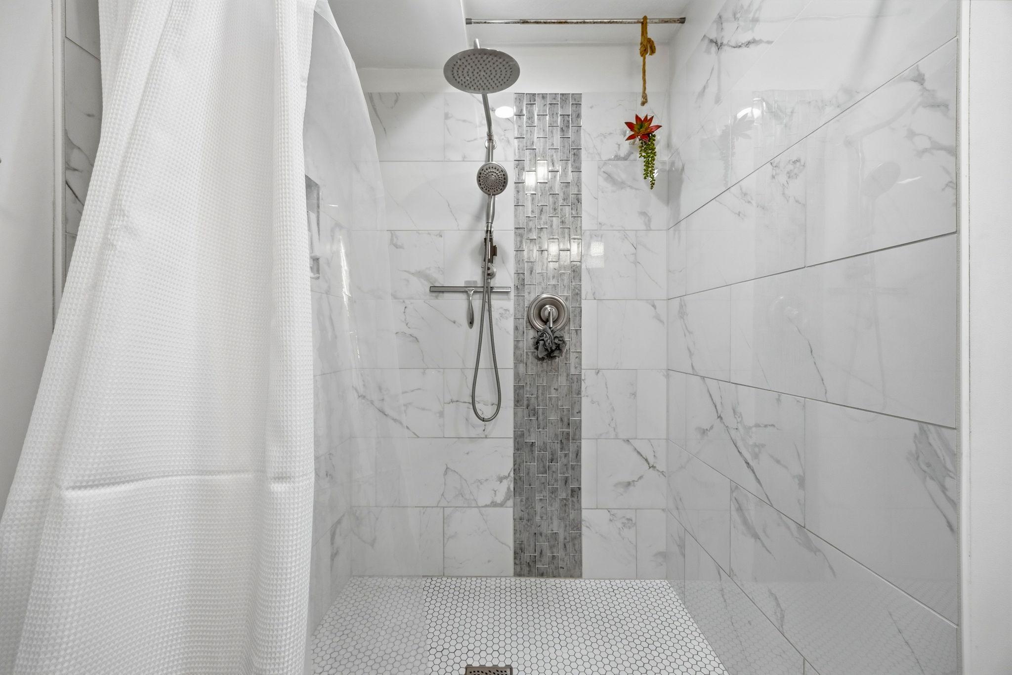 Huge walk in shower in LL bath