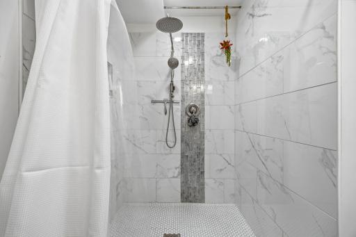 Huge walk in shower in LL bath