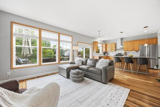 Great room off kitchen w/ tons of natural light
