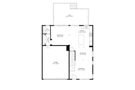 Main level floor plan