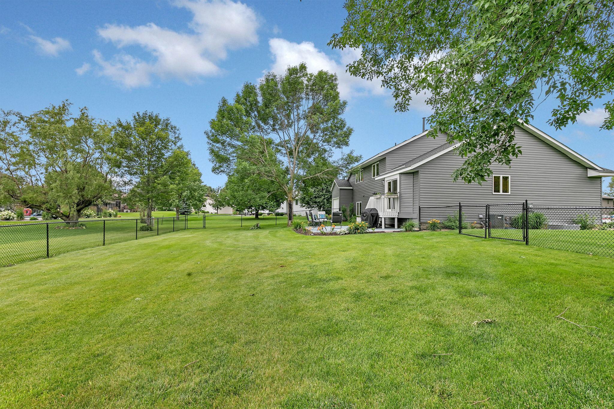 Fenced in backyard!