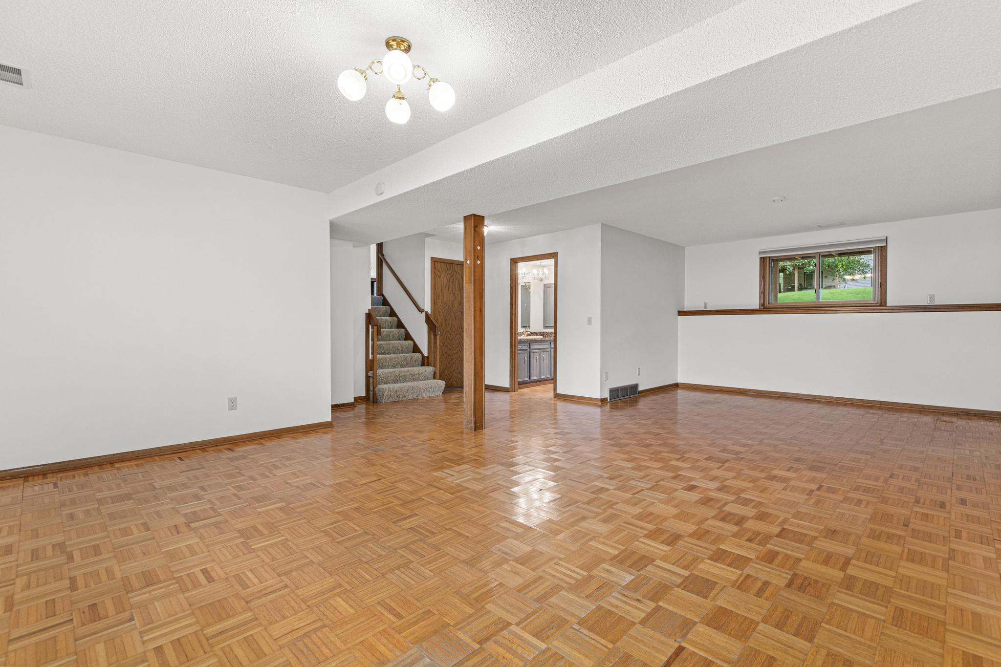 Lower level space makes a great mother in law suite or another family room