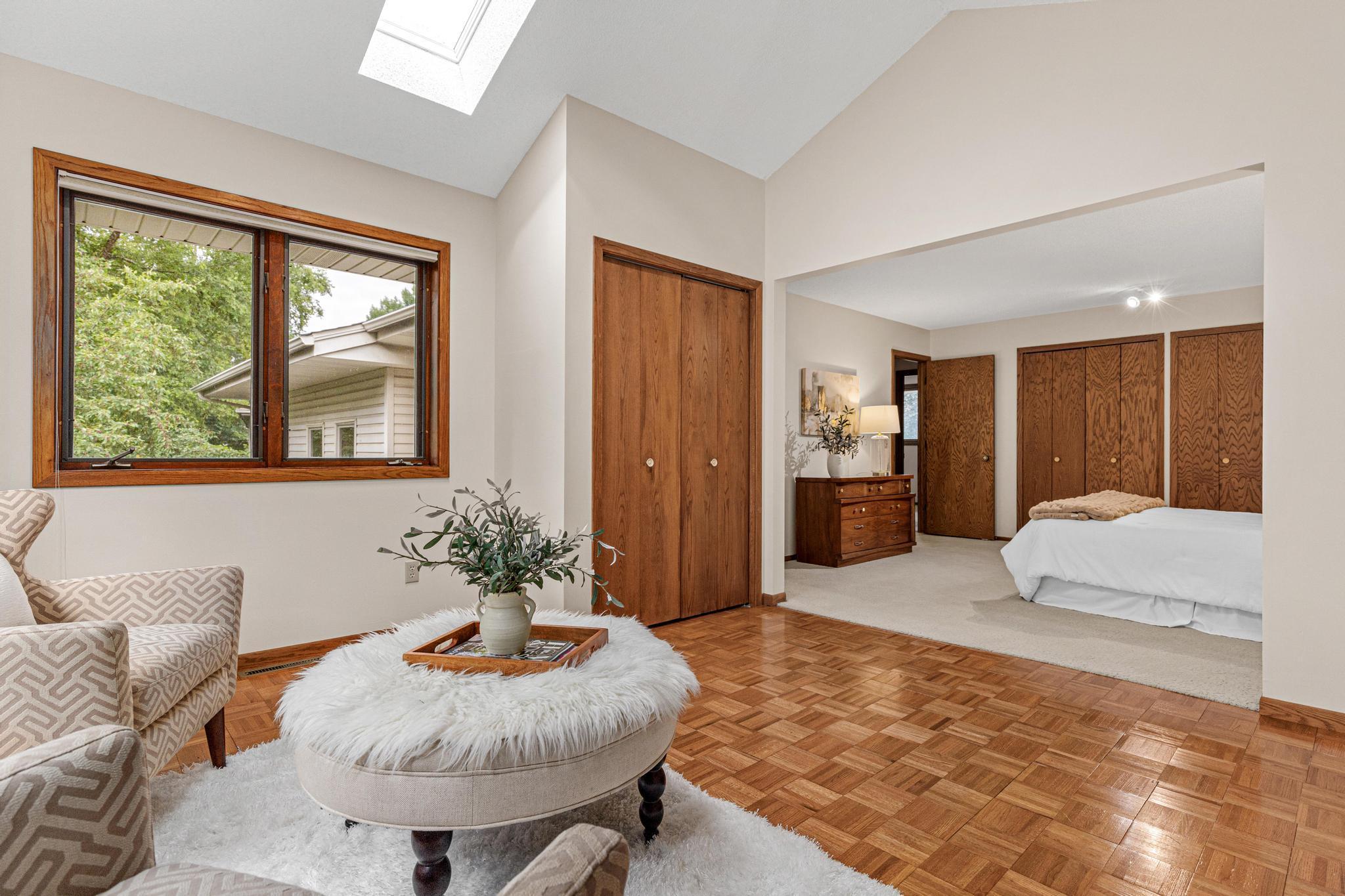 Many uses for this grand space! Yoga/exercise room, home office, nursery, or reading room.