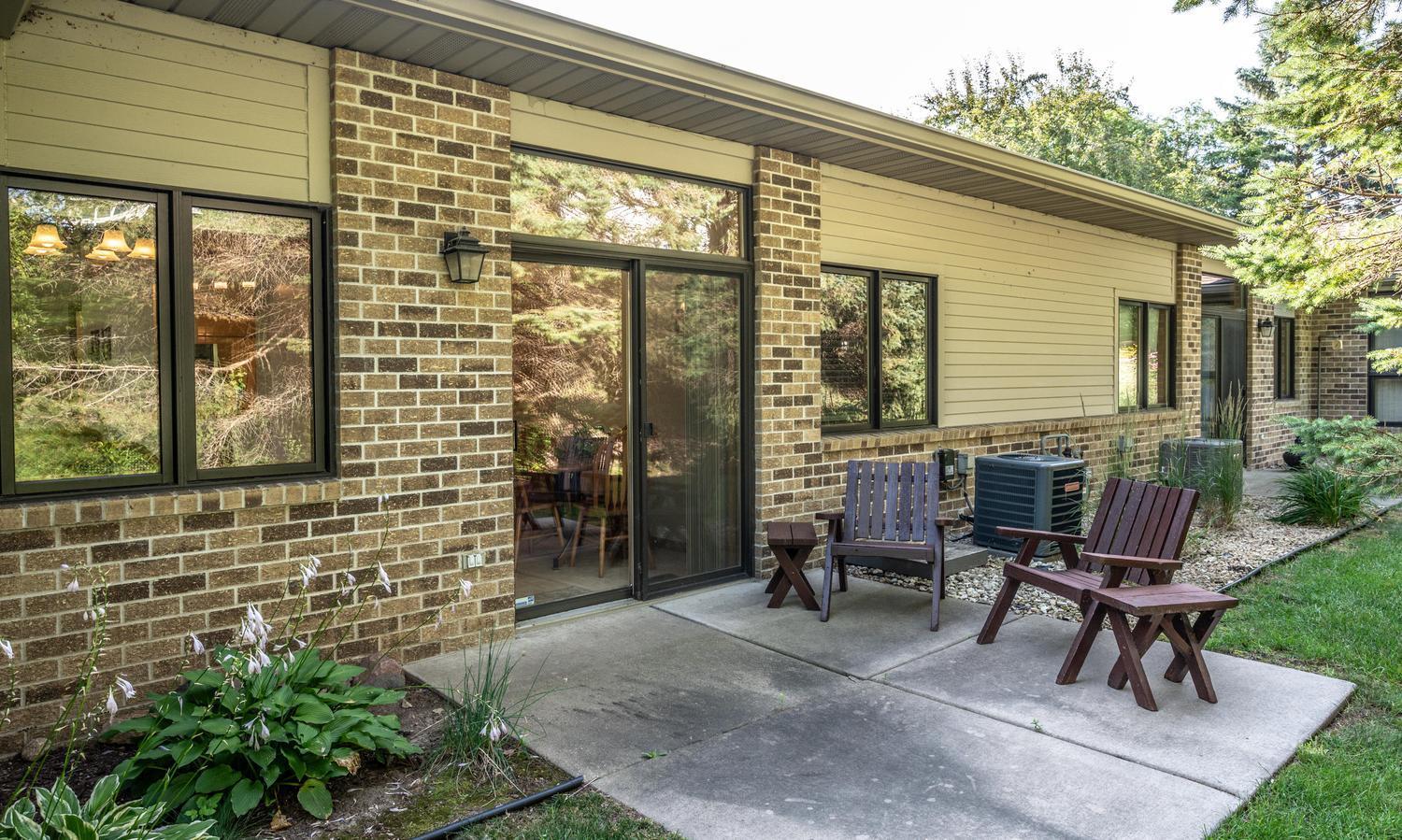 Private patio area