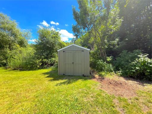 Keep your lake toys, lawn tools and outdoor equipment neatly organized in this dedicated storage shed so everything is ready for your next day on the water.