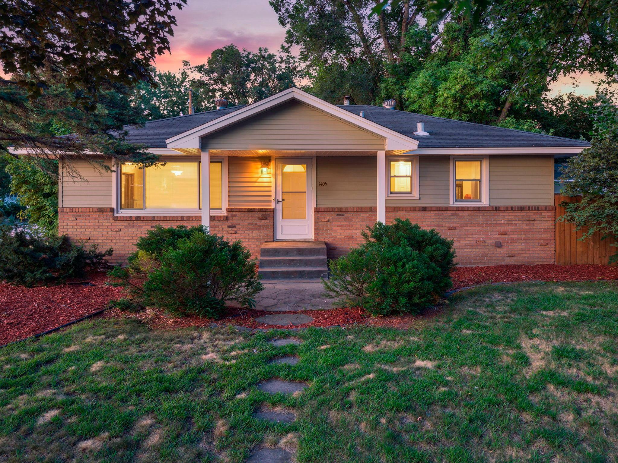 One level living on large corner lot