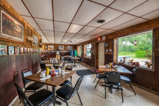 Welcome to The Big Winnie Bar and Cafe located in Bena, Minnesota Just off of Highway 2. Cafe area.