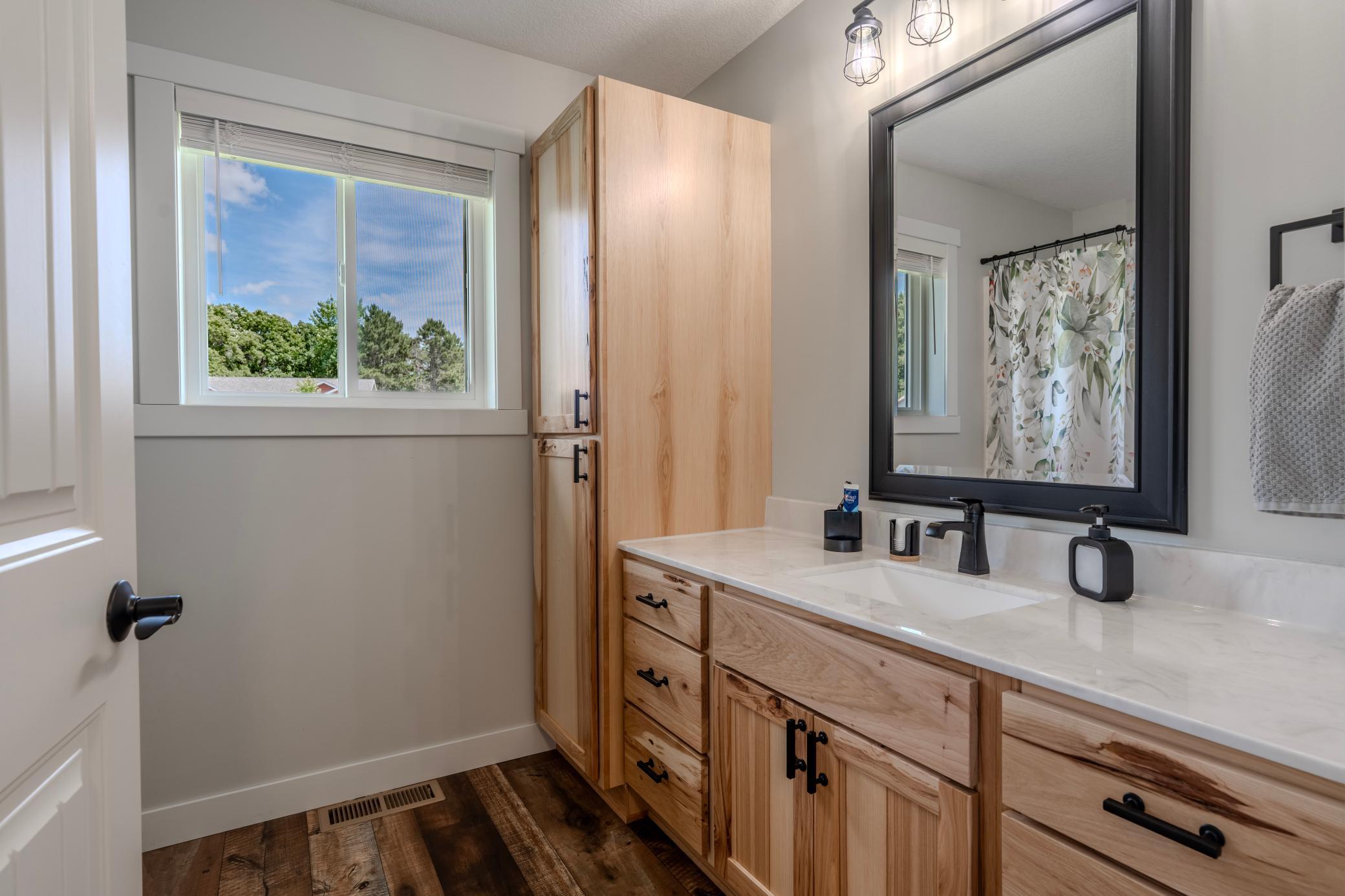 Bathroom off laundry room