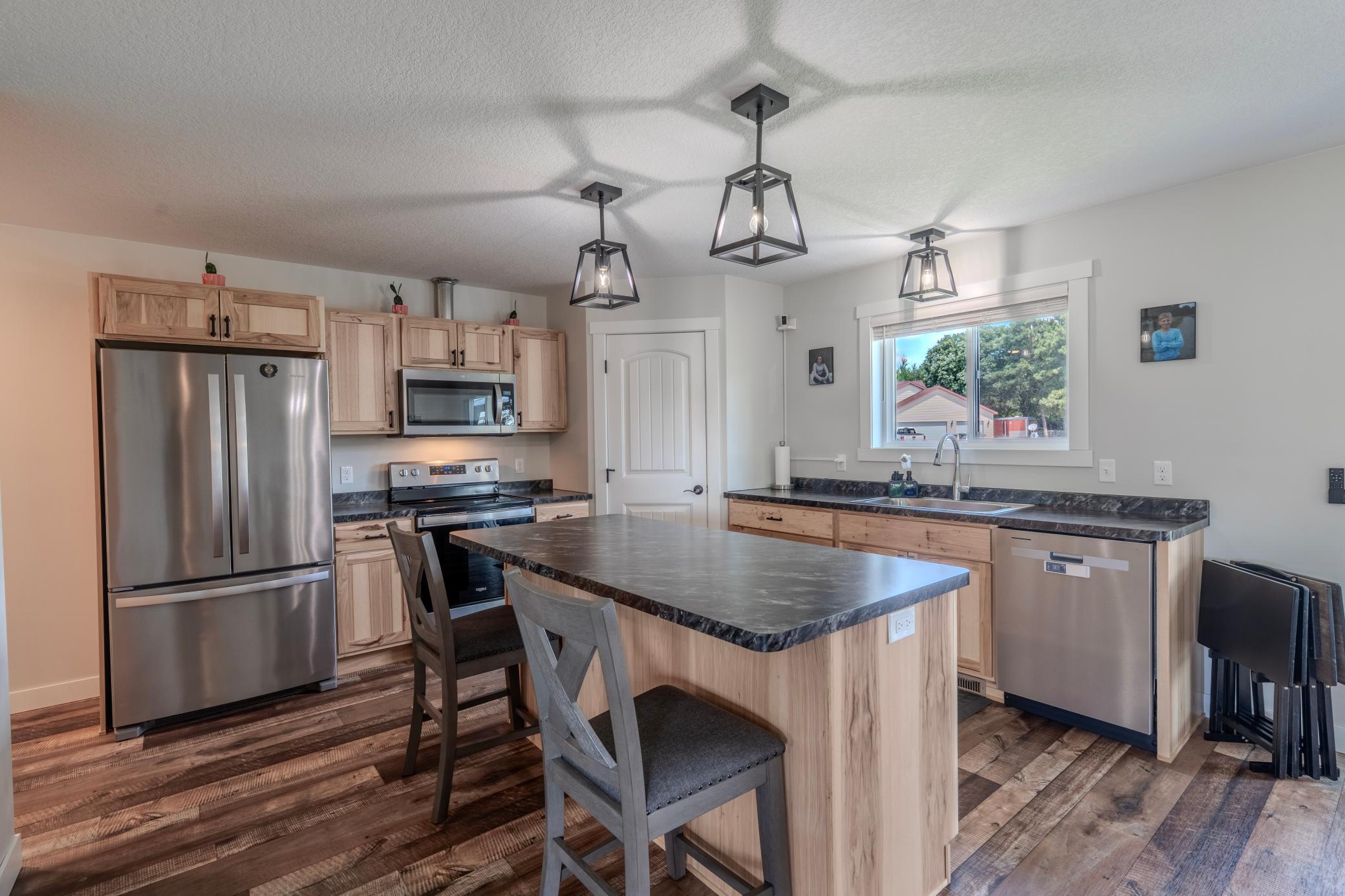Lovely Hickory cabinets