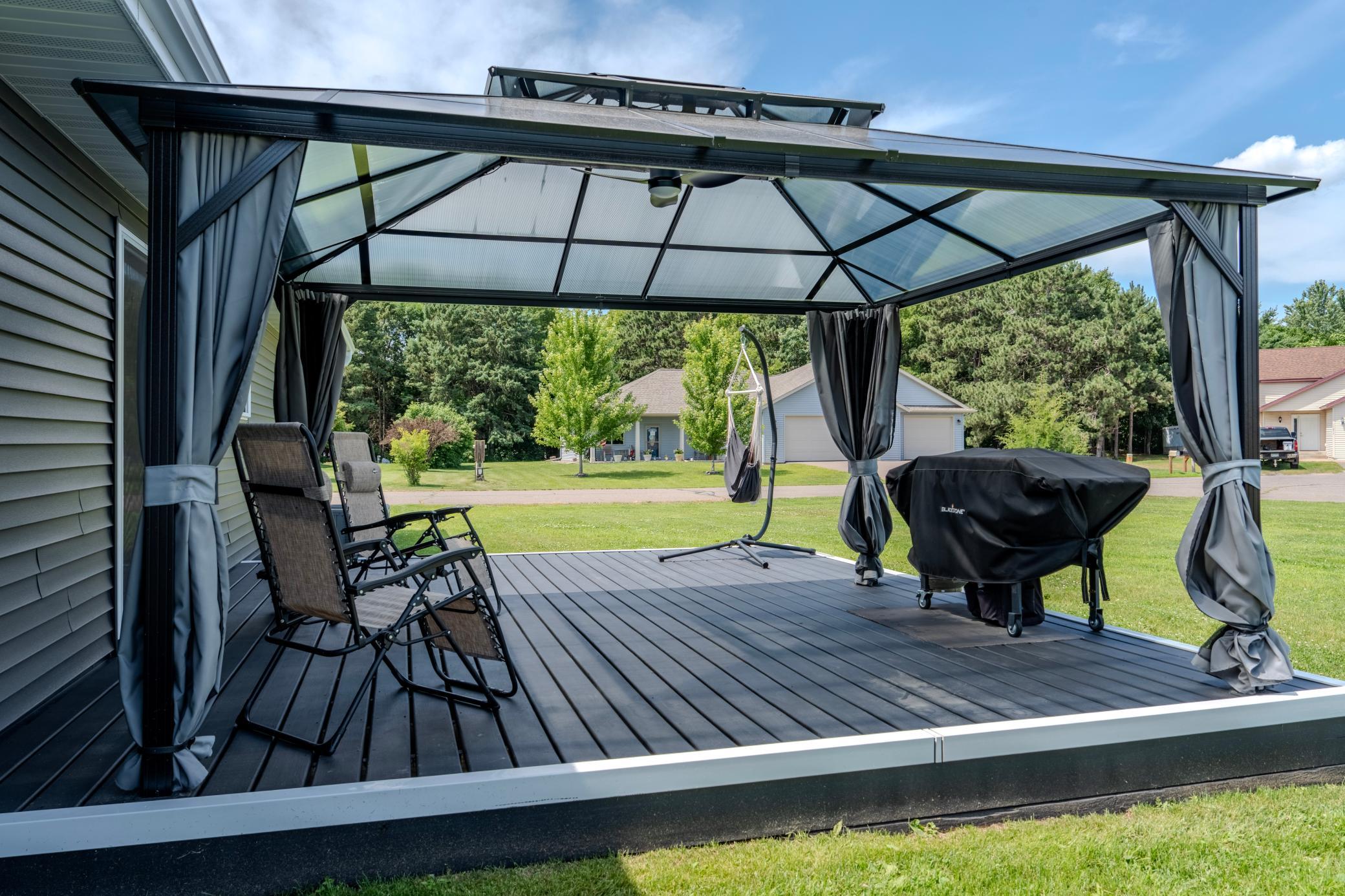 Close up of deck and gazebo - negotiable