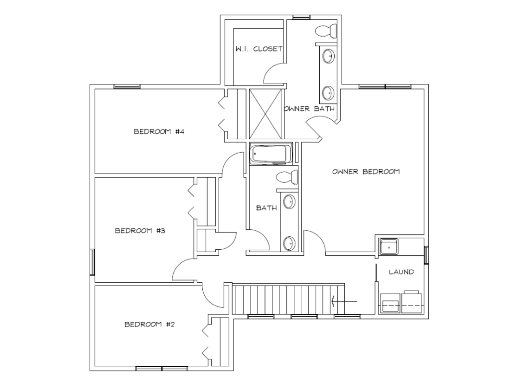 Upper Level Floor Plan
