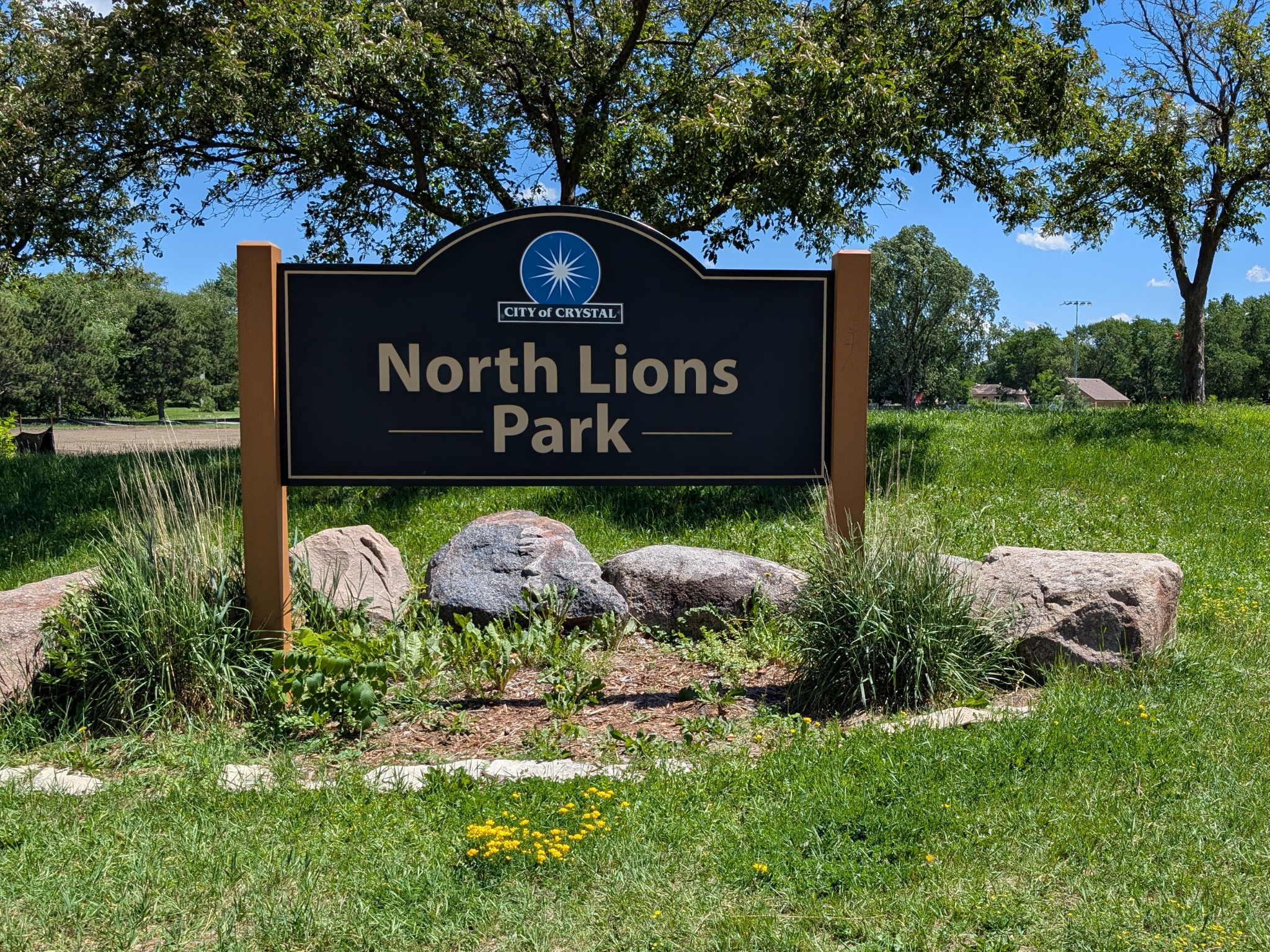 Lions Park is just down the street