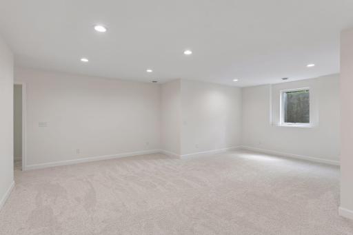 Lower level has large egress windows to provide lots of natural light