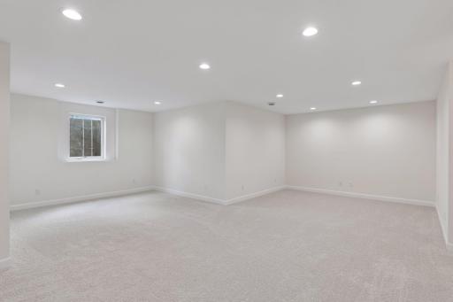 Lower level large room can be second family room or game room