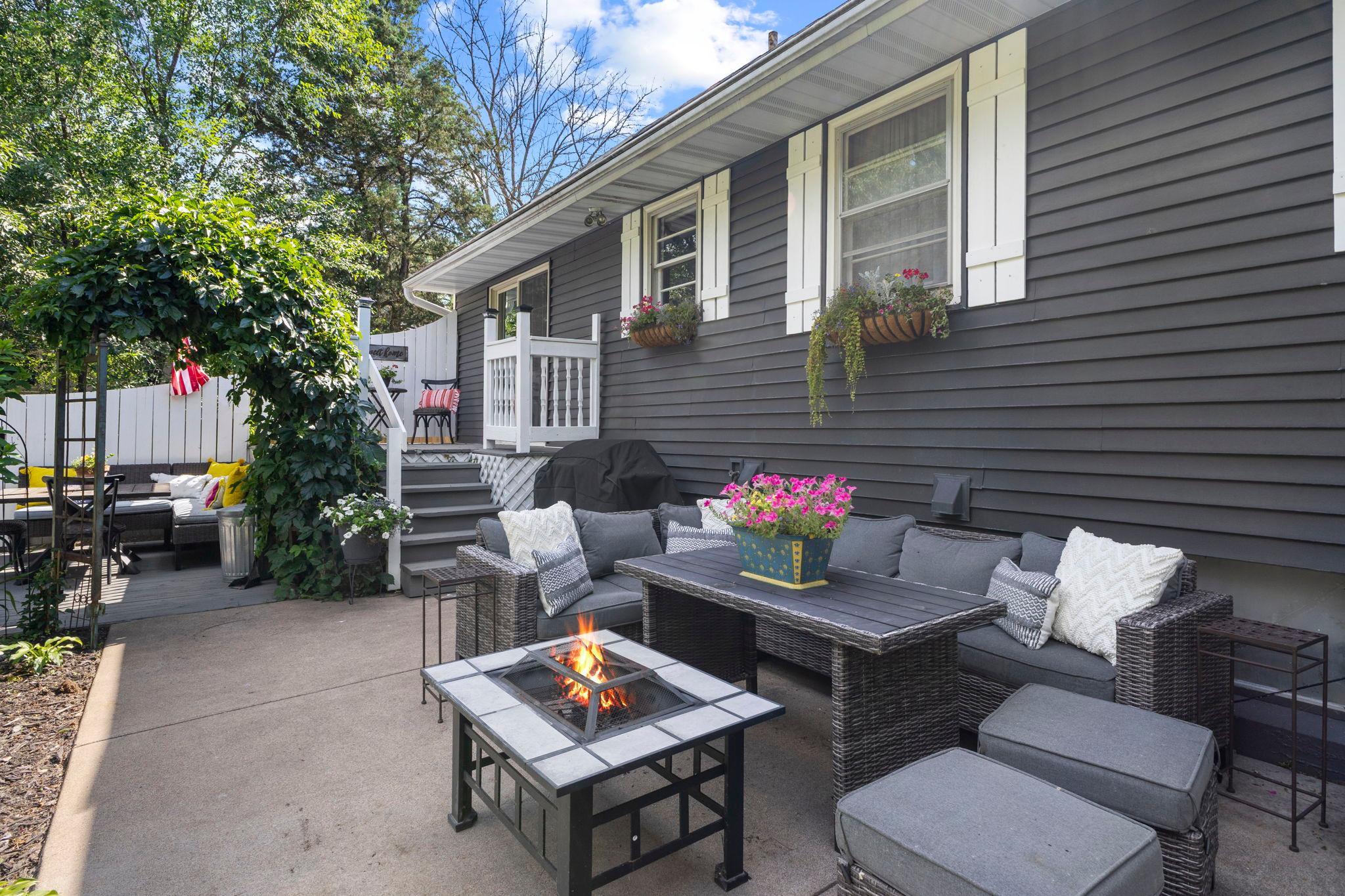 Relax or entertain on the spacious maintenance-free deck just off the home.