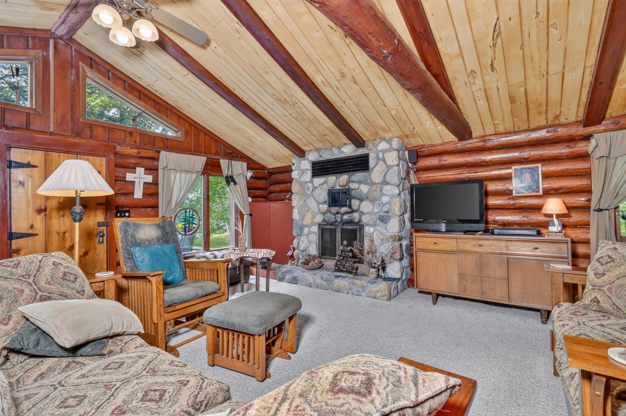 Wood Burning Fireplace
