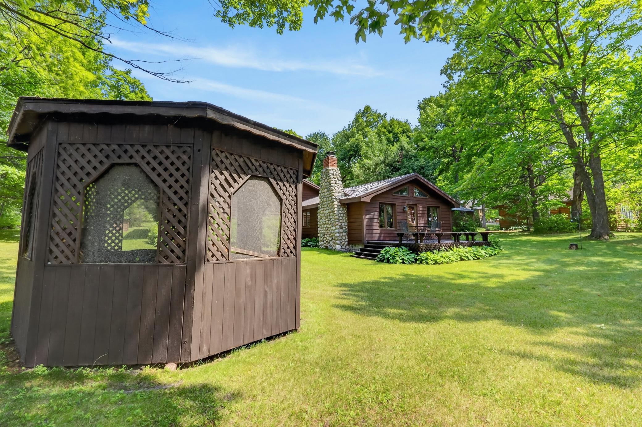 Gazebo over looking the lake