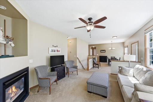 Whether hosting guests or enjoying a quiet evening at home, the open main-level design provides comfortable living spaces that feel both connected and welcoming.