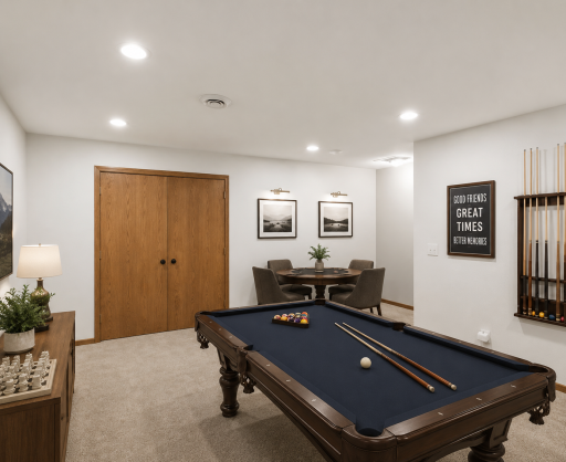 Virtual staged as this currently is an open area, but wanted to give ideas for possible use