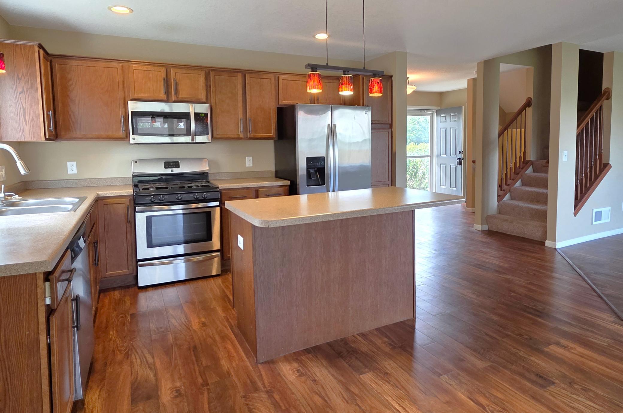 Spacious Kitchen with Center Island!