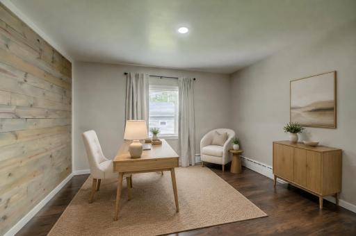 Virtually staged. Another main floor bedroom or space for an office!!