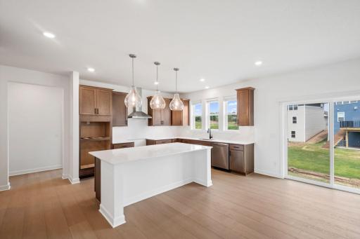 The dining room makes it easy to host meals and celebrations of any kind from the comfort of home.