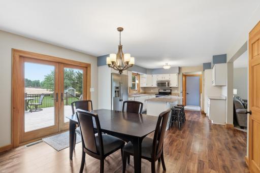 Easy entertaining with doors to the deck too!