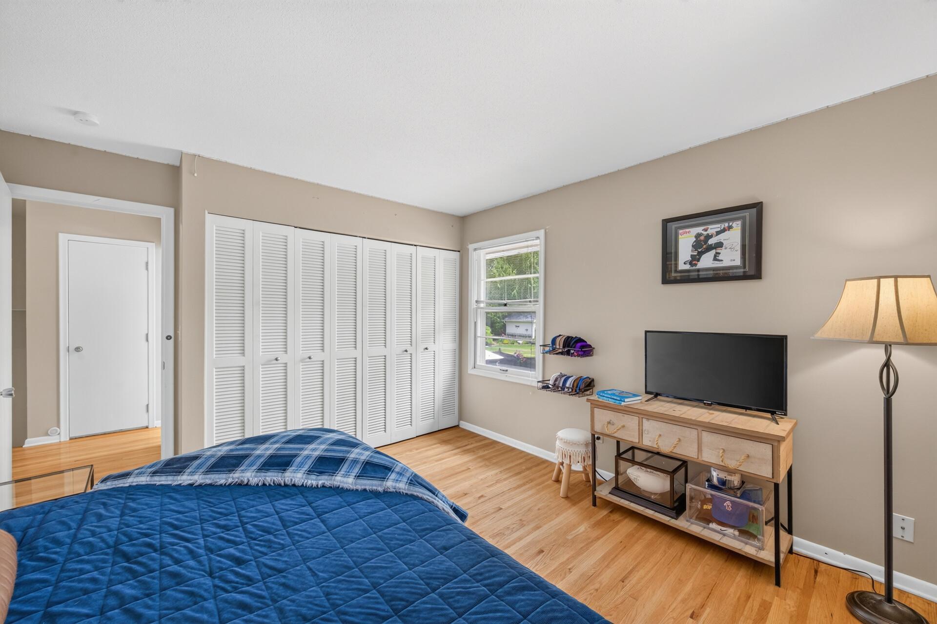 First Bedroom with double closets