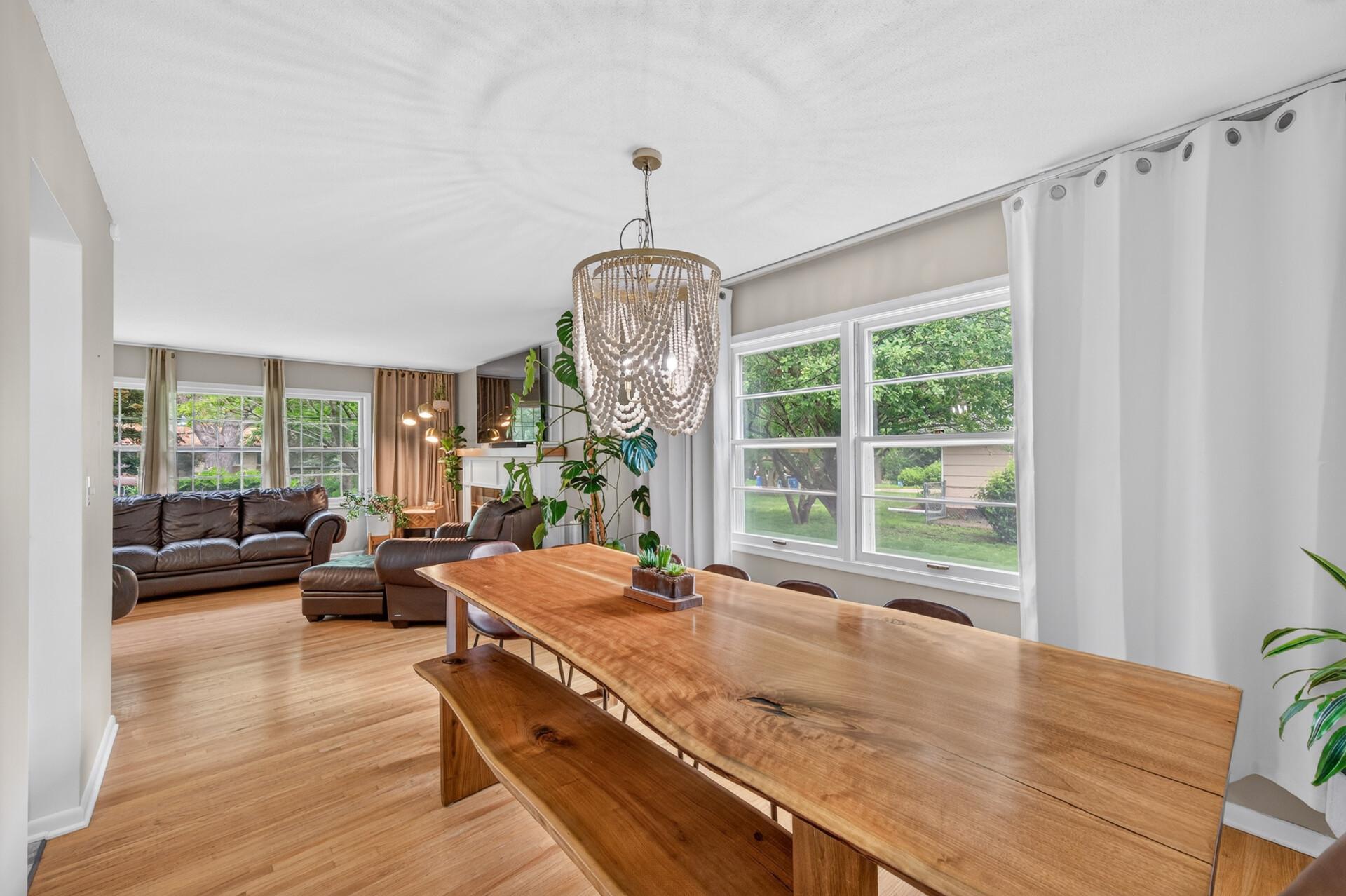 Dining & Living Room Views