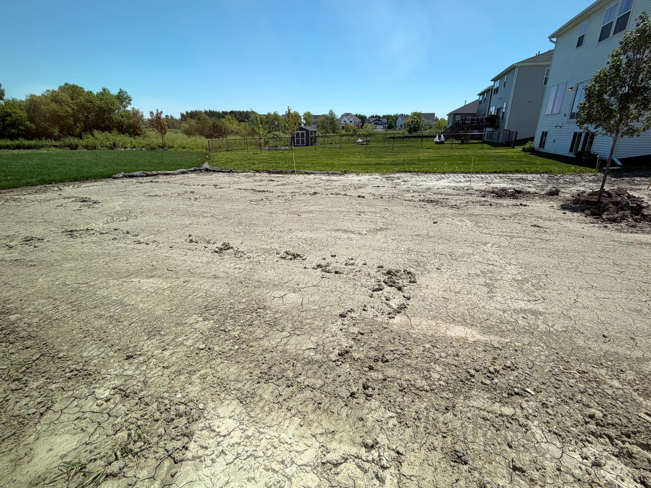 (Photo is of the actual yard.)