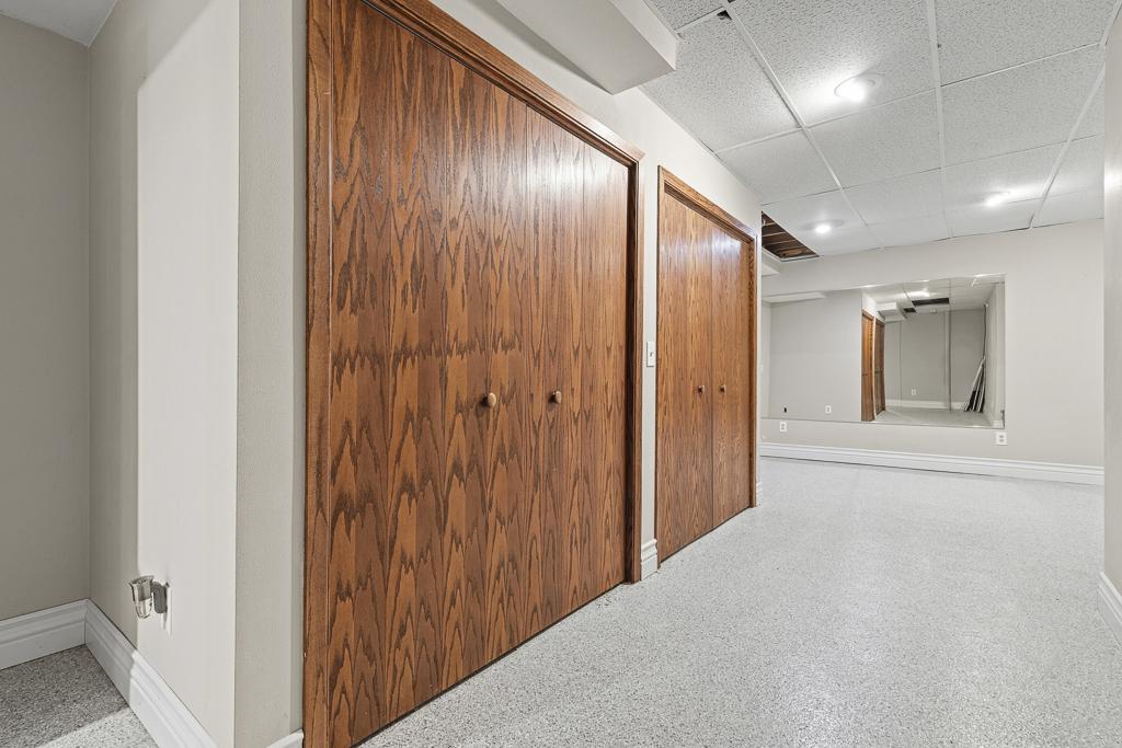 Bonus room utilized as an exercise room